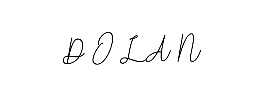 The best way (BallpointsItalic-DORy9) to make a short signature is to pick only two or three words in your name. The name D O L A N include a total of six letters. For converting this name. D O L A N signature style 11 images and pictures png