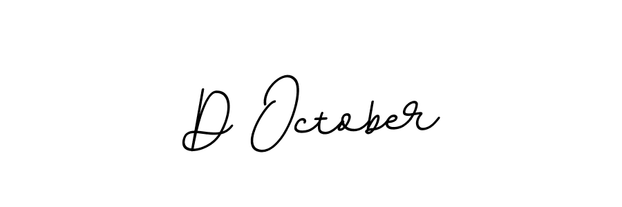 How to make D October name signature. Use BallpointsItalic-DORy9 style for creating short signs online. This is the latest handwritten sign. D October signature style 11 images and pictures png