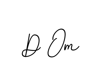 Design your own signature with our free online signature maker. With this signature software, you can create a handwritten (BallpointsItalic-DORy9) signature for name D Om. D Om signature style 11 images and pictures png