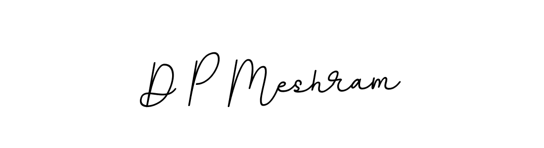 Make a beautiful signature design for name D P Meshram. With this signature (BallpointsItalic-DORy9) style, you can create a handwritten signature for free. D P Meshram signature style 11 images and pictures png