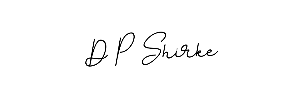 Design your own signature with our free online signature maker. With this signature software, you can create a handwritten (BallpointsItalic-DORy9) signature for name D P Shirke. D P Shirke signature style 11 images and pictures png