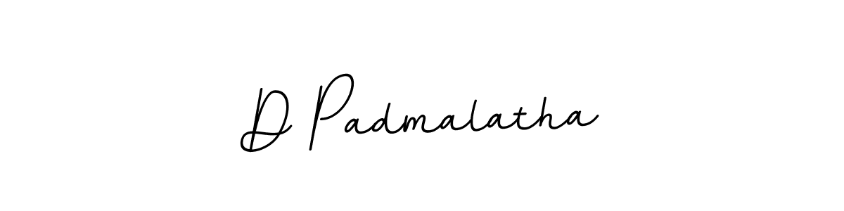 You should practise on your own different ways (BallpointsItalic-DORy9) to write your name (D Padmalatha) in signature. don't let someone else do it for you. D Padmalatha signature style 11 images and pictures png