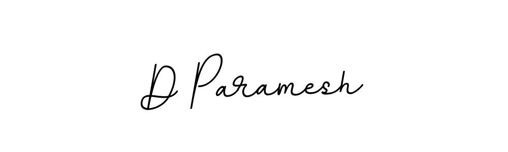 Make a beautiful signature design for name D Paramesh. With this signature (BallpointsItalic-DORy9) style, you can create a handwritten signature for free. D Paramesh signature style 11 images and pictures png