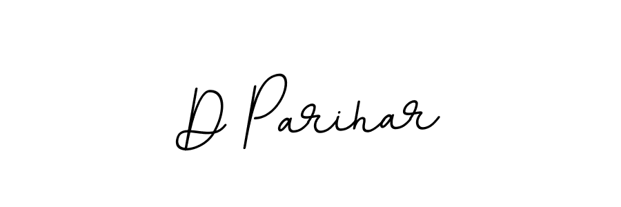 How to make D Parihar name signature. Use BallpointsItalic-DORy9 style for creating short signs online. This is the latest handwritten sign. D Parihar signature style 11 images and pictures png