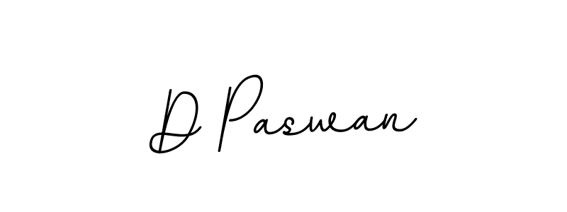 Design your own signature with our free online signature maker. With this signature software, you can create a handwritten (BallpointsItalic-DORy9) signature for name D Paswan. D Paswan signature style 11 images and pictures png