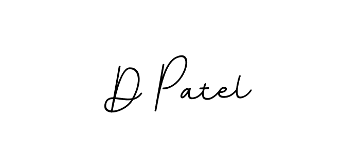 Design your own signature with our free online signature maker. With this signature software, you can create a handwritten (BallpointsItalic-DORy9) signature for name D Patel. D Patel signature style 11 images and pictures png