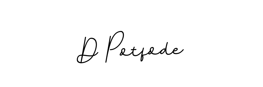 Make a beautiful signature design for name D Potfode. With this signature (BallpointsItalic-DORy9) style, you can create a handwritten signature for free. D Potfode signature style 11 images and pictures png