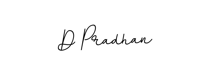 How to make D Pradhan name signature. Use BallpointsItalic-DORy9 style for creating short signs online. This is the latest handwritten sign. D Pradhan signature style 11 images and pictures png