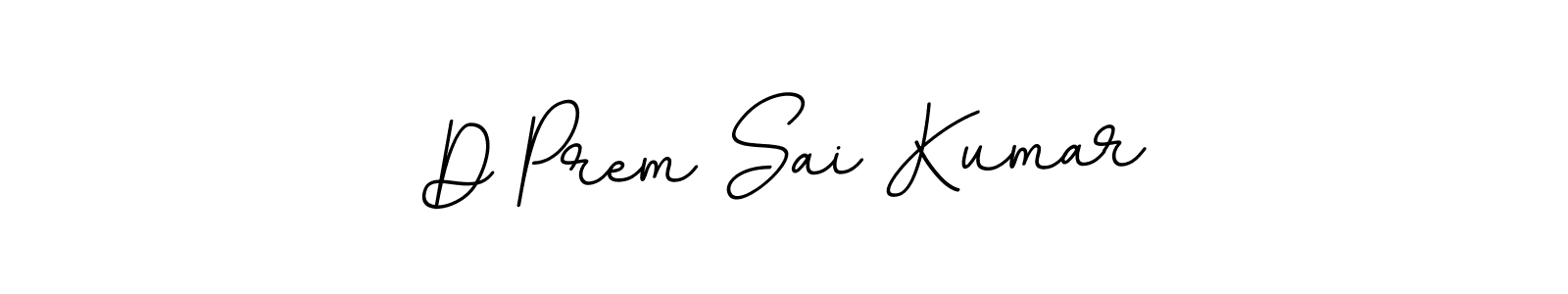 Also we have D Prem Sai Kumar name is the best signature style. Create professional handwritten signature collection using BallpointsItalic-DORy9 autograph style. D Prem Sai Kumar signature style 11 images and pictures png