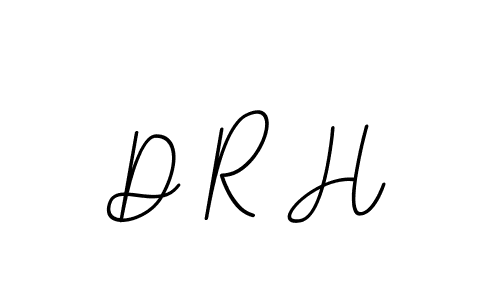 Design your own signature with our free online signature maker. With this signature software, you can create a handwritten (BallpointsItalic-DORy9) signature for name D R H. D R H signature style 11 images and pictures png