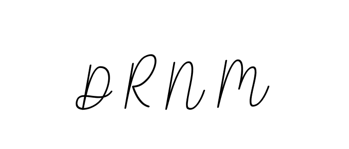 Create a beautiful signature design for name D R N M. With this signature (BallpointsItalic-DORy9) fonts, you can make a handwritten signature for free. D R N M signature style 11 images and pictures png