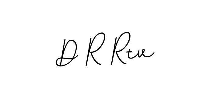 How to make D R Rtv name signature. Use BallpointsItalic-DORy9 style for creating short signs online. This is the latest handwritten sign. D R Rtv signature style 11 images and pictures png