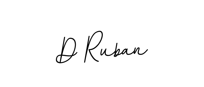 The best way (BallpointsItalic-DORy9) to make a short signature is to pick only two or three words in your name. The name D Ruban include a total of six letters. For converting this name. D Ruban signature style 11 images and pictures png