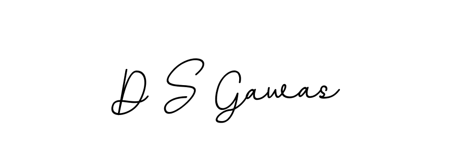 The best way (BallpointsItalic-DORy9) to make a short signature is to pick only two or three words in your name. The name D S Gawas include a total of six letters. For converting this name. D S Gawas signature style 11 images and pictures png