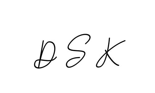 You should practise on your own different ways (BallpointsItalic-DORy9) to write your name (D S K) in signature. don't let someone else do it for you. D S K signature style 11 images and pictures png