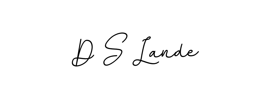Also we have D S Lande name is the best signature style. Create professional handwritten signature collection using BallpointsItalic-DORy9 autograph style. D S Lande signature style 11 images and pictures png