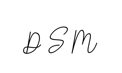 Make a beautiful signature design for name D S M. With this signature (BallpointsItalic-DORy9) style, you can create a handwritten signature for free. D S M signature style 11 images and pictures png