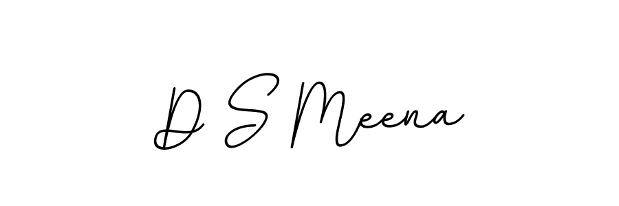 Use a signature maker to create a handwritten signature online. With this signature software, you can design (BallpointsItalic-DORy9) your own signature for name D S Meena. D S Meena signature style 11 images and pictures png