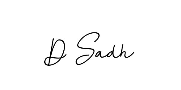 Also we have D Sadh name is the best signature style. Create professional handwritten signature collection using BallpointsItalic-DORy9 autograph style. D Sadh signature style 11 images and pictures png