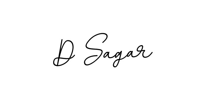 How to make D Sagar name signature. Use BallpointsItalic-DORy9 style for creating short signs online. This is the latest handwritten sign. D Sagar signature style 11 images and pictures png