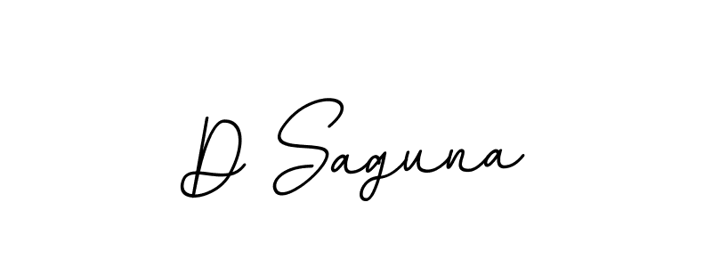 How to make D Saguna signature? BallpointsItalic-DORy9 is a professional autograph style. Create handwritten signature for D Saguna name. D Saguna signature style 11 images and pictures png