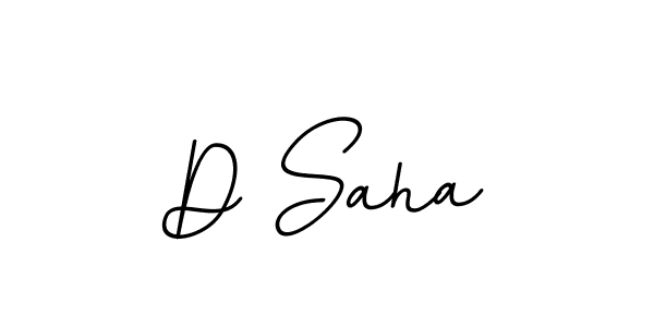 How to make D Saha name signature. Use BallpointsItalic-DORy9 style for creating short signs online. This is the latest handwritten sign. D Saha signature style 11 images and pictures png