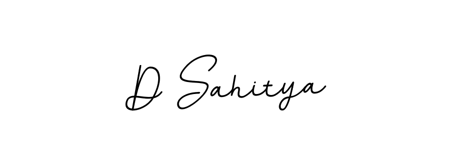 How to make D Sahitya name signature. Use BallpointsItalic-DORy9 style for creating short signs online. This is the latest handwritten sign. D Sahitya signature style 11 images and pictures png