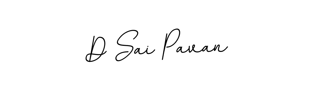 Use a signature maker to create a handwritten signature online. With this signature software, you can design (BallpointsItalic-DORy9) your own signature for name D Sai Pavan. D Sai Pavan signature style 11 images and pictures png