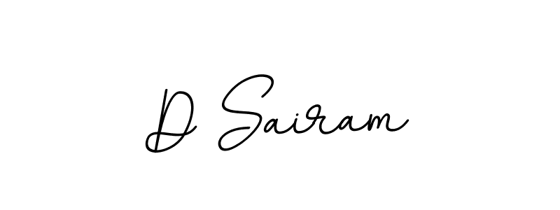 How to make D Sairam name signature. Use BallpointsItalic-DORy9 style for creating short signs online. This is the latest handwritten sign. D Sairam signature style 11 images and pictures png