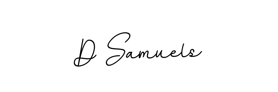 Create a beautiful signature design for name D Samuels. With this signature (BallpointsItalic-DORy9) fonts, you can make a handwritten signature for free. D Samuels signature style 11 images and pictures png