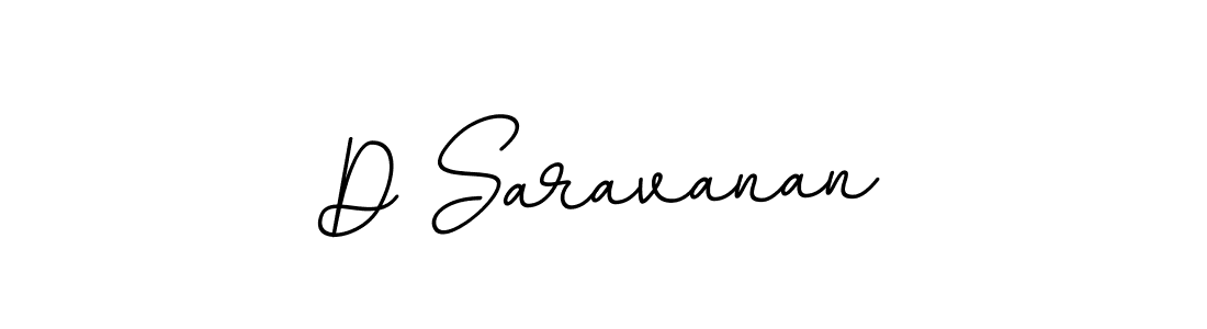 How to make D Saravanan name signature. Use BallpointsItalic-DORy9 style for creating short signs online. This is the latest handwritten sign. D Saravanan signature style 11 images and pictures png