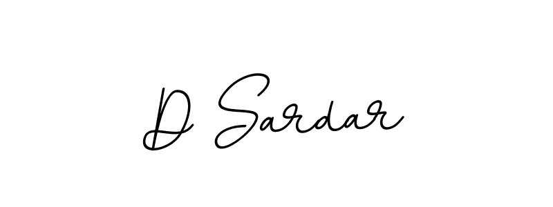 Make a beautiful signature design for name D Sardar. With this signature (BallpointsItalic-DORy9) style, you can create a handwritten signature for free. D Sardar signature style 11 images and pictures png