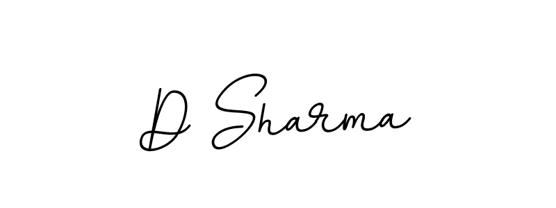 Make a beautiful signature design for name D Sharma. With this signature (BallpointsItalic-DORy9) style, you can create a handwritten signature for free. D Sharma signature style 11 images and pictures png