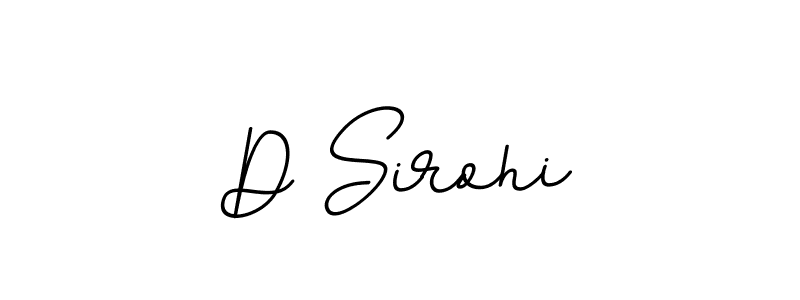 Design your own signature with our free online signature maker. With this signature software, you can create a handwritten (BallpointsItalic-DORy9) signature for name D Sirohi. D Sirohi signature style 11 images and pictures png