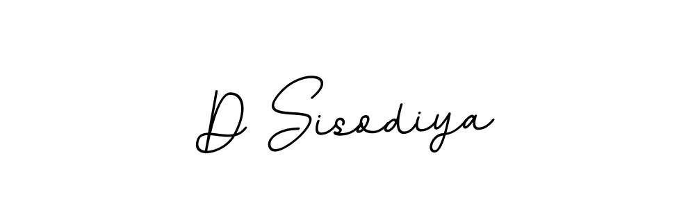 Design your own signature with our free online signature maker. With this signature software, you can create a handwritten (BallpointsItalic-DORy9) signature for name D Sisodiya. D Sisodiya signature style 11 images and pictures png