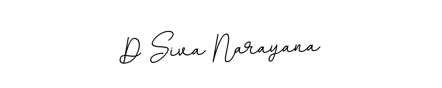 Make a beautiful signature design for name D Siva Narayana. With this signature (BallpointsItalic-DORy9) style, you can create a handwritten signature for free. D Siva Narayana signature style 11 images and pictures png