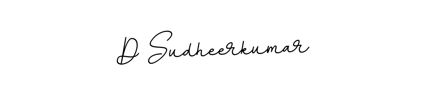 Design your own signature with our free online signature maker. With this signature software, you can create a handwritten (BallpointsItalic-DORy9) signature for name D Sudheerkumar. D Sudheerkumar signature style 11 images and pictures png