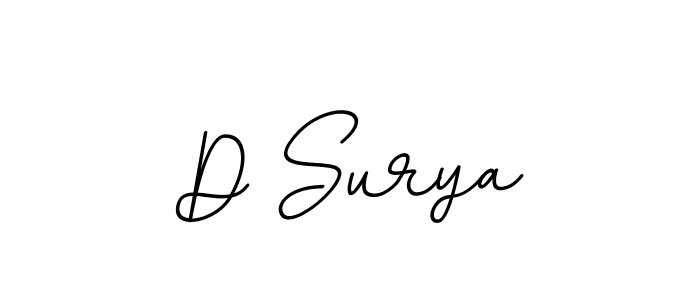 Design your own signature with our free online signature maker. With this signature software, you can create a handwritten (BallpointsItalic-DORy9) signature for name D Surya. D Surya signature style 11 images and pictures png