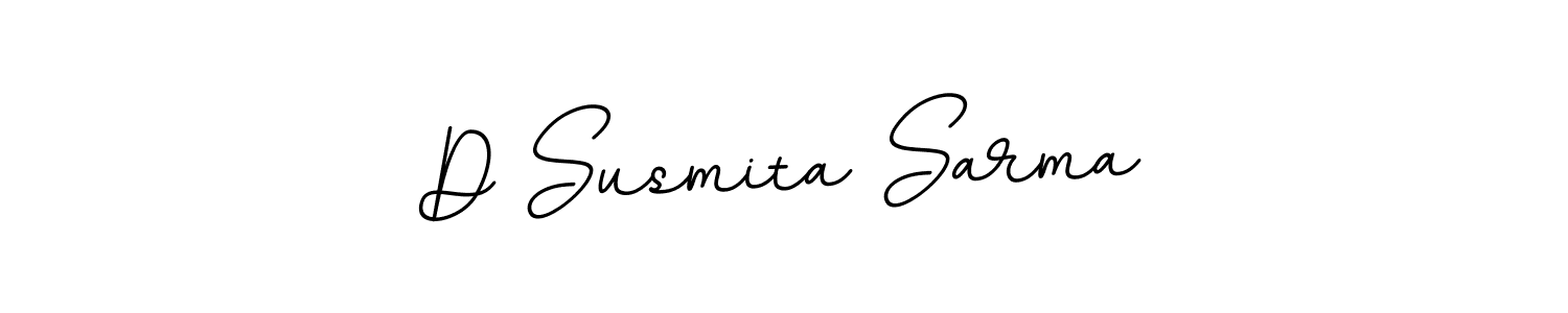 Design your own signature with our free online signature maker. With this signature software, you can create a handwritten (BallpointsItalic-DORy9) signature for name D Susmita Sarma. D Susmita Sarma signature style 11 images and pictures png