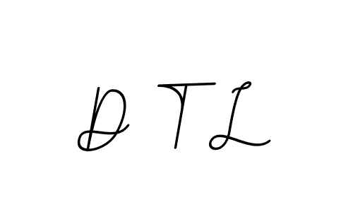 Create a beautiful signature design for name D T L. With this signature (BallpointsItalic-DORy9) fonts, you can make a handwritten signature for free. D T L signature style 11 images and pictures png