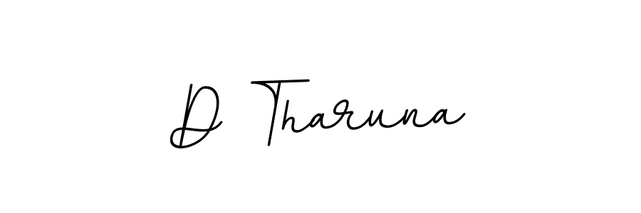 Use a signature maker to create a handwritten signature online. With this signature software, you can design (BallpointsItalic-DORy9) your own signature for name D Tharuna. D Tharuna signature style 11 images and pictures png