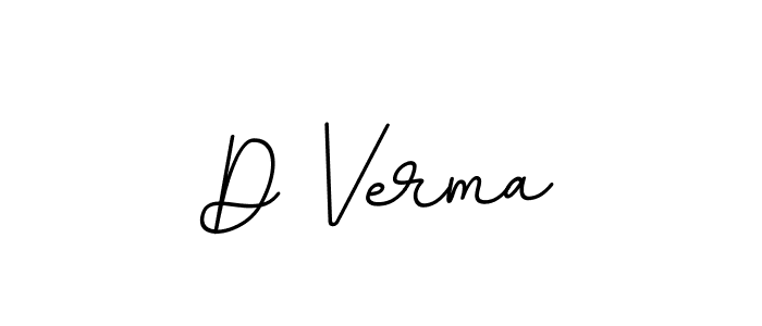 Use a signature maker to create a handwritten signature online. With this signature software, you can design (BallpointsItalic-DORy9) your own signature for name D Verma. D Verma signature style 11 images and pictures png