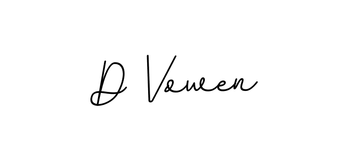 How to make D Vowen signature? BallpointsItalic-DORy9 is a professional autograph style. Create handwritten signature for D Vowen name. D Vowen signature style 11 images and pictures png