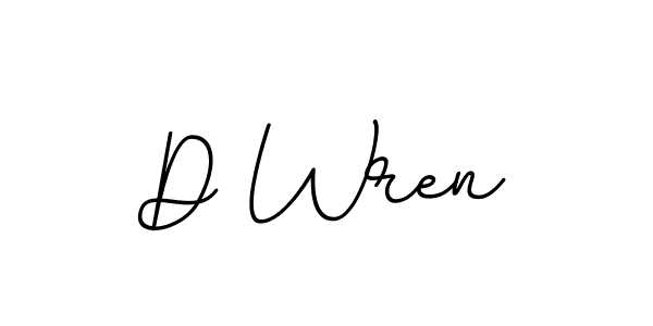 Design your own signature with our free online signature maker. With this signature software, you can create a handwritten (BallpointsItalic-DORy9) signature for name D Wren. D Wren signature style 11 images and pictures png