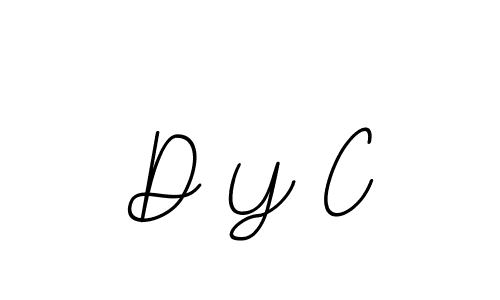 Use a signature maker to create a handwritten signature online. With this signature software, you can design (BallpointsItalic-DORy9) your own signature for name D Y C. D Y C signature style 11 images and pictures png