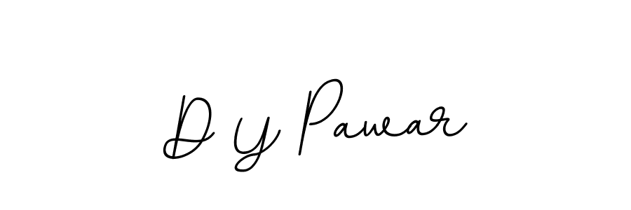 D Y Pawar stylish signature style. Best Handwritten Sign (BallpointsItalic-DORy9) for my name. Handwritten Signature Collection Ideas for my name D Y Pawar. D Y Pawar signature style 11 images and pictures png