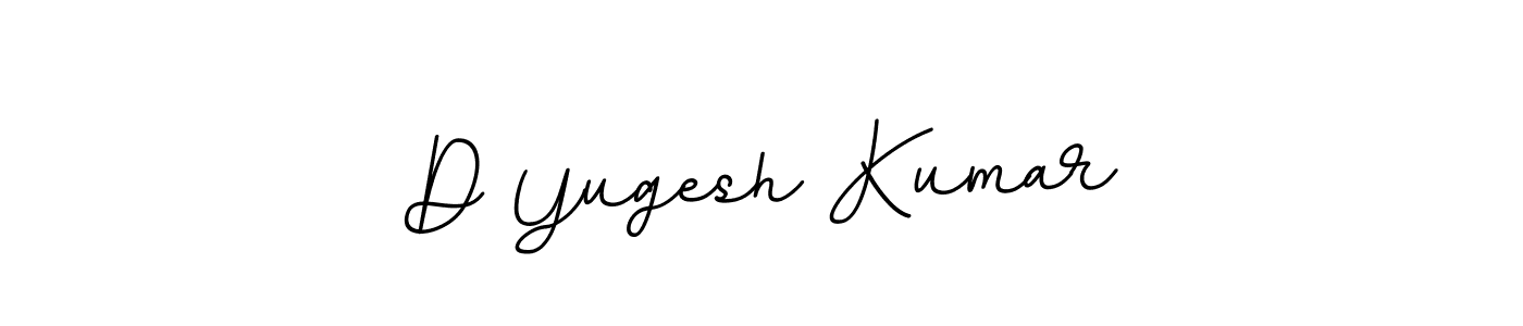 Design your own signature with our free online signature maker. With this signature software, you can create a handwritten (BallpointsItalic-DORy9) signature for name D Yugesh Kumar. D Yugesh Kumar signature style 11 images and pictures png