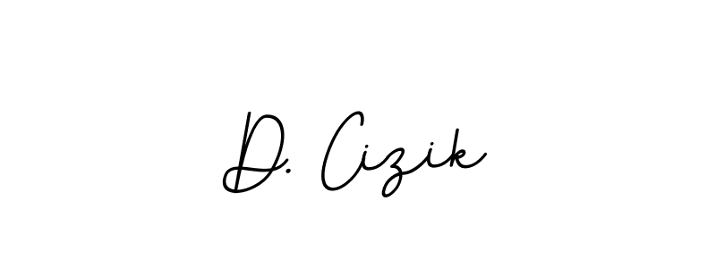 The best way (BallpointsItalic-DORy9) to make a short signature is to pick only two or three words in your name. The name D. Cizik include a total of six letters. For converting this name. D. Cizik signature style 11 images and pictures png