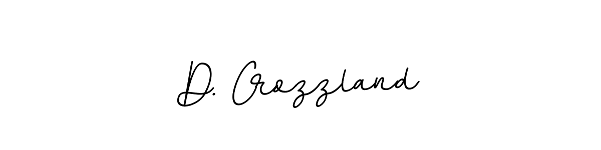 The best way (BallpointsItalic-DORy9) to make a short signature is to pick only two or three words in your name. The name D. Crozzland include a total of six letters. For converting this name. D. Crozzland signature style 11 images and pictures png