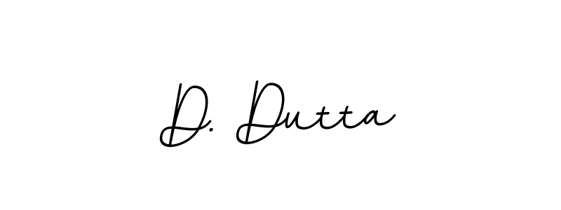 How to make D. Dutta name signature. Use BallpointsItalic-DORy9 style for creating short signs online. This is the latest handwritten sign. D. Dutta signature style 11 images and pictures png